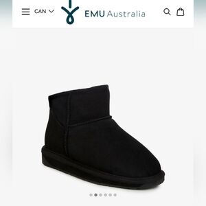 EMU 9 Shearling Sheep Wool Winter Snow Boots Ladies Women 8 Black